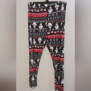 Cw Classics snowman black and White leggings 4x A-51